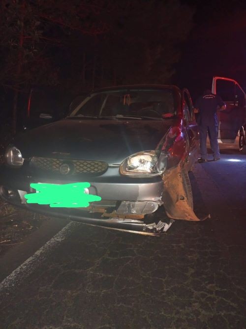 Colisão frontal entre carro e moto deixa ferido no Oeste de SC