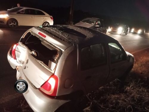 Colisão entre moto e carro deixa jovem ferido no Oeste de SC