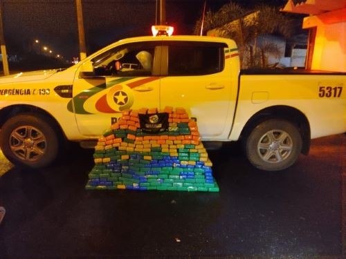 Em perseguição, policiais prendem traficante com mais de 190 Kg de maconha no Oeste de SC