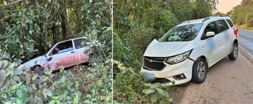Condutor embriagado causa acidente na BR-282 e foge