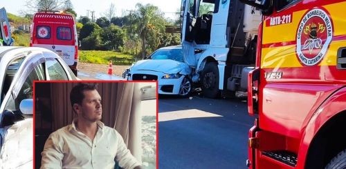 Morre mecânico que foi prensado contra caminhão em acidente na BR 282