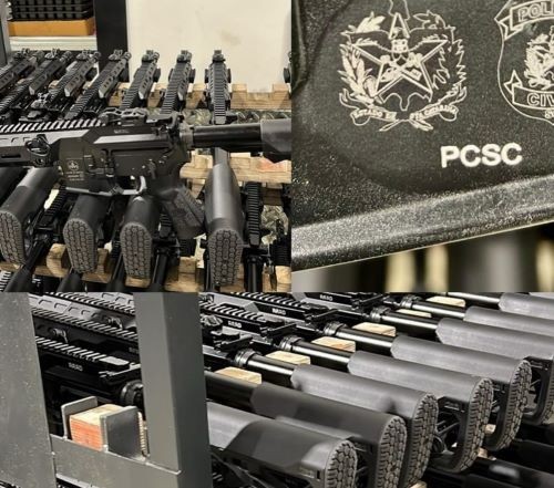 Polícia Civil de SC recebe 145 fuzis israelenses de alta performance