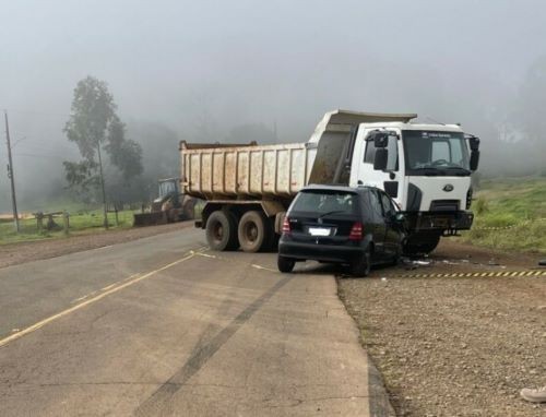 Acidente de trânsito deixa três feridos no Oeste de SC