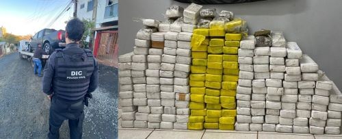 Operação policial desmantela grupo criminoso responsável por transporte e depósito de grandes quantidades de drogas no Oeste de SC