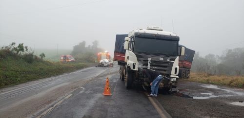 Acidente de trânsito deixa vítima fatal na BR-280 no Oeste de SC