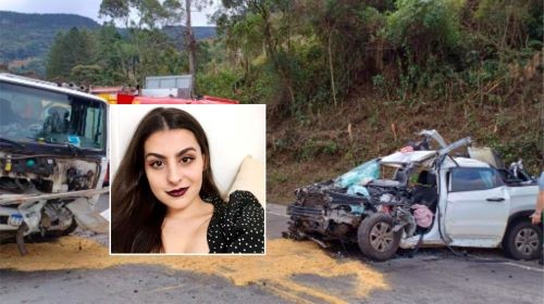Mulher que conduzia veículo de Ponte Serrada morre em acidente na BR-282
