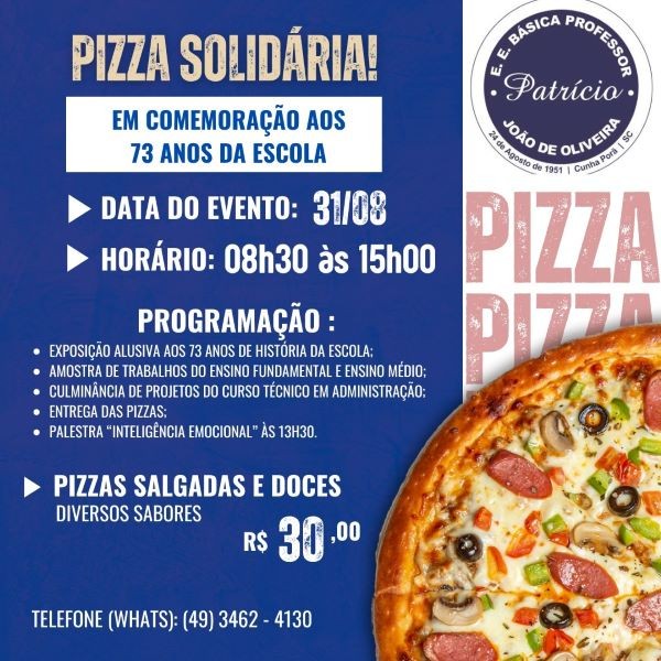 Escola Professor Patrício João de Oliveira de Cunha Porã celebra 73 anos com programação especial