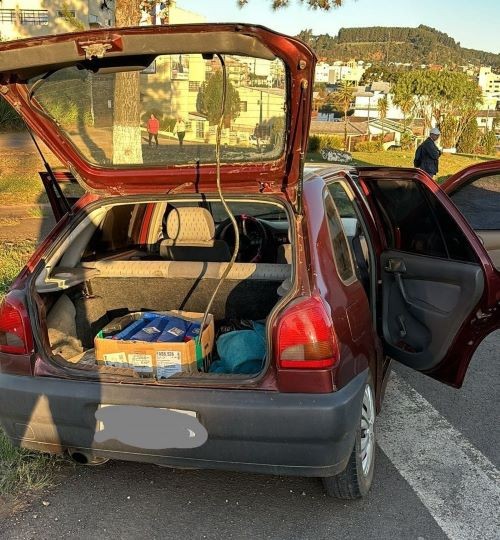  Foragido é preso com 60 kg de maconha em Ponte Serrada