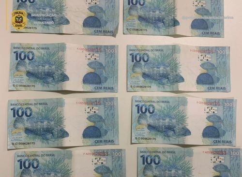 Polícia apreende R$ 1 mil em notas falsas com adolescente de 15 anos