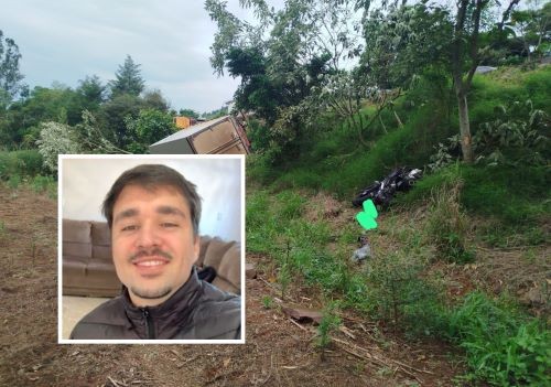 Motociclista que morreu no grave acidente na BR-282 em Cunha Porã é identificado