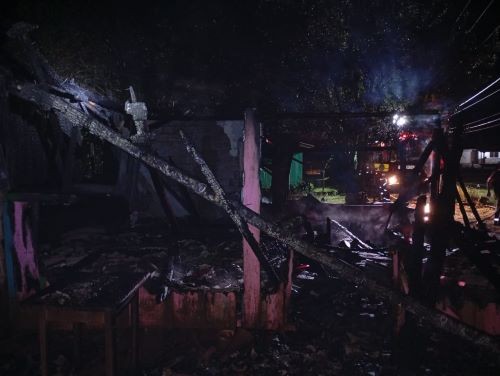 Incêndio destrói residência no interior de Cunha Porã