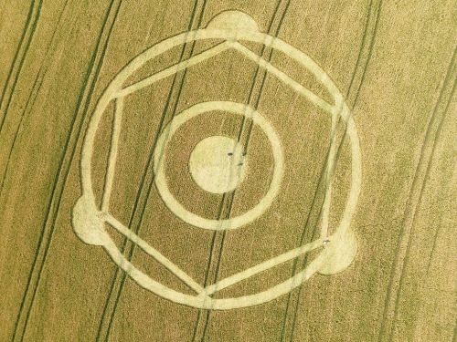 Agroglifo aparece novamente em plantação de trigo no Oeste