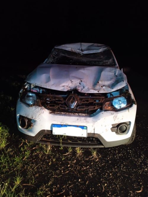 Família fica ferida após acidente de transito no Oeste de SC