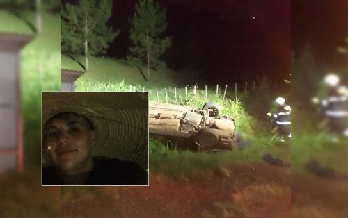 Jovem de 21 anos morre em capotamento na SC-496, no Oeste de SC
