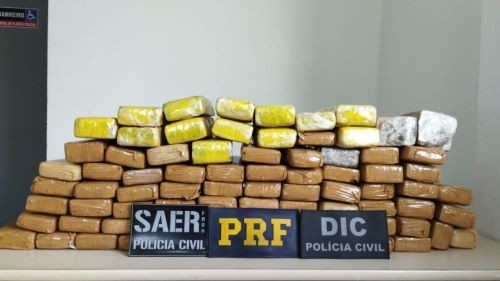 Traficante é preso em flagrante com 50 quilos de maconha no Oeste
