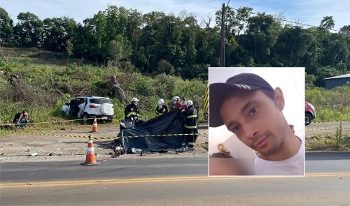 Motociclista morre em violenta colisão com automóvel no Oeste