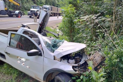 Motorista morre em grave acidente na BR-153 no Oeste de SC