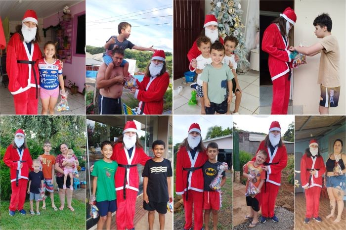 Grupo de Pais Atípicos Passos de Fé de Cunha Porã realiza entrega de doces para crianças no Natal