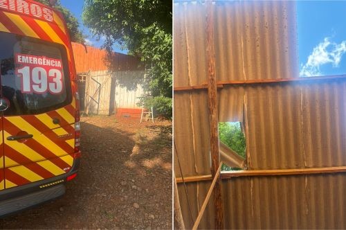 Idoso sofre queda de 6 metros em Cunha Porã e é atendido pelo Corpo de Bombeiros