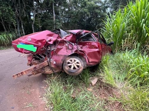 Colisão na SC-154 deixa três feridos e uma vítima fatal no Oeste de SC