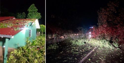 Chuvas e fortes ventos causam estragos no Oeste de SC na noite de quinta-feira