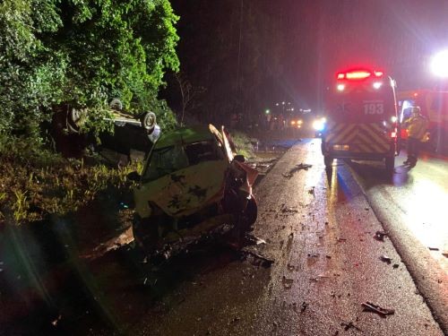 Uma pessoa perde a vida e outras três ficam gravemente feridas em acidente no Oeste de SC