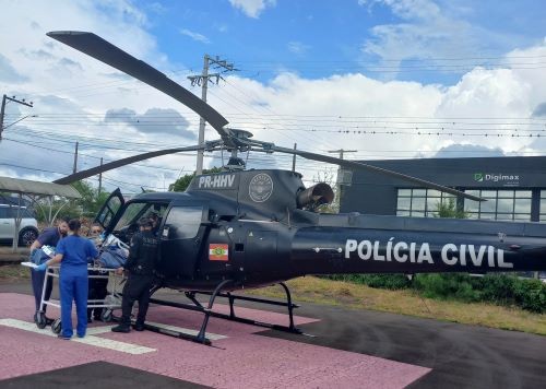 SAERFron realiza transferência aeromédica de idoso de Caibi após parada cardíaca para atendimento especializado