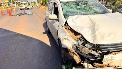 Criança morre em acidente entre moto e carro na SC-283, no Oeste