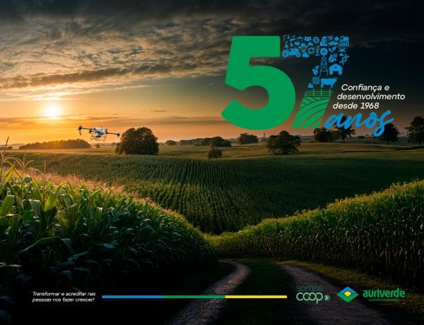 Cooperativa Regional Auriverde comemora 57 Anos de Confiança e Desenvolvimento