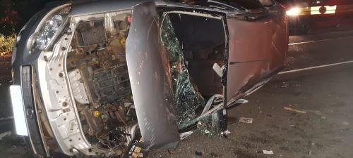 Homem fica gravemente ferido após colisão entre veículos na SC-283, em Palmitos