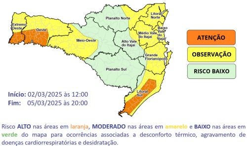 Calor intenso marca o feriado de Carnaval em Santa Catarina