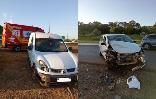 Motorista foge após colisão frontal na BR-158 próximo ao trevo de acesso a Cunha Porã