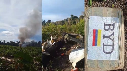 Avião bimotor cai após ser interceptado por caças da FAB; estrangeiros que estavam a bordo sobrevivem e são detidos