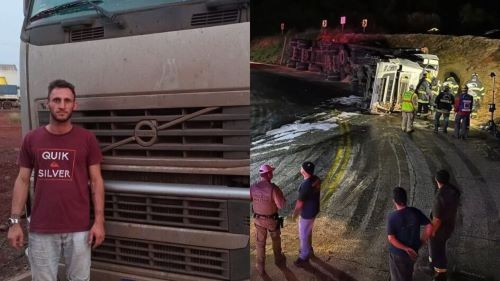 Caminhoneiro do Oeste perde a vida em grave acidente na Serra Dona Francisca