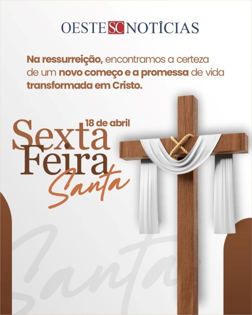 Sexta-feira Santa: um convite à reflexão sobre sacrifício, fé e esperança