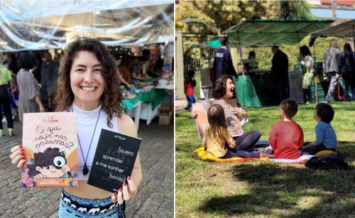 Lê Mayer, escritora e professora de escrita criativa, participa da feira do livro de Cunha Porã 