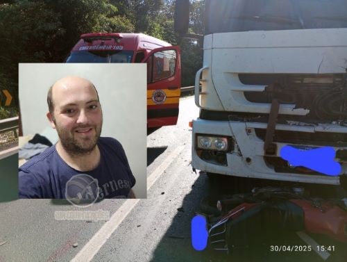 Identificado motociclista de SMOeste que morreu em acidente na BR-282