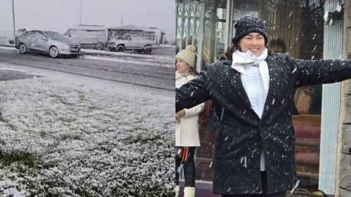 Imagens impressionantes mostram chegada da primeira neve do ano em SC