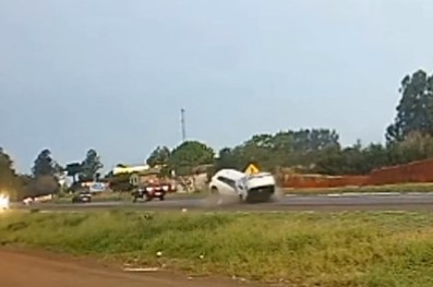 Vídeo mostra momento exato de acidente que tirou a vida de casal cunha-porense na BR-282