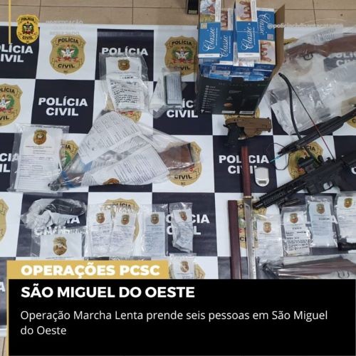 Furto de trator leva à descoberta de esquema com drogas e armas no Oeste de SC