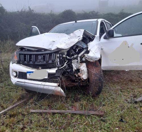 Acidente entre carro e moto deixa uma vítima fatal na SC-305, em Campo Erê
