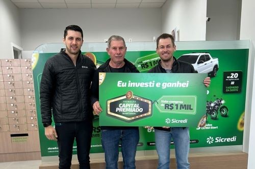 Sicredi Conexão entrega prêmios do primeiro sorteio da campanha Capital Premiado 