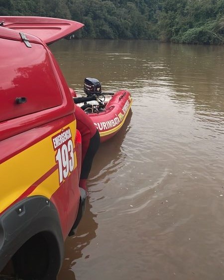 Bombeiros buscam por idoso desaparecido no Rio das Antas, no Extremo-Oeste catarinense