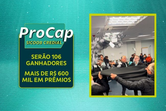 Sicoob Credial entrega 26 notebooks no primeiro sorteio da campanha de prêmios ProCap