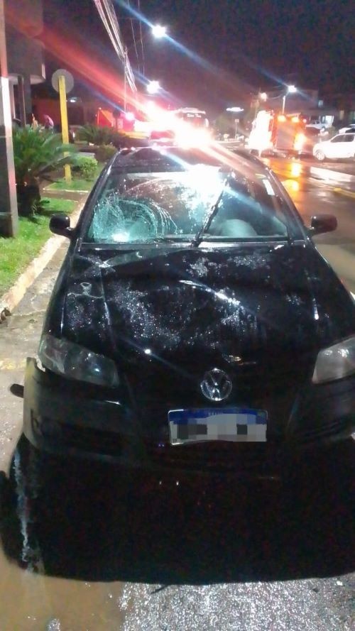 Duas pessoas ficam feridas ao serem atropeladas em cidade do Oeste