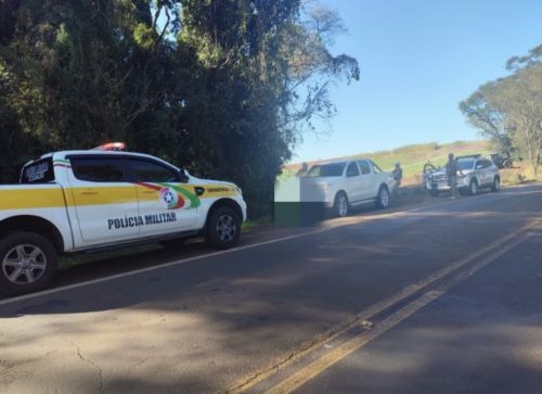 PM recupera caminhonete furtada em Iporã do Oeste e prende suspeito
