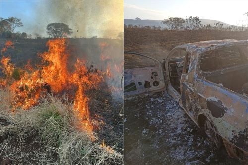 Incêndio em vegetação atinge cerca de 100 hectares no Oeste de SC
