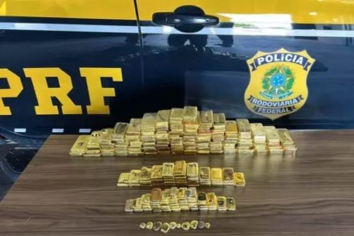 PRF apreende mais de R$ 60 milhões em ouro escondido em veículo