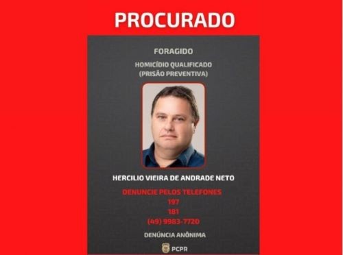 Vice-prefeito de Barrcão no PR é considerado foragido após mandado de prisão por homicídio qualificado