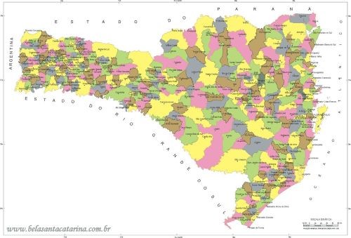 Dez cidades menos populosas de SC ficam no Oeste; veja mapa interativo